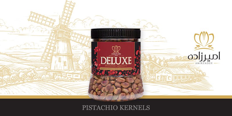خرید مغز پسته با بسته بندی لوکس امیرزاده