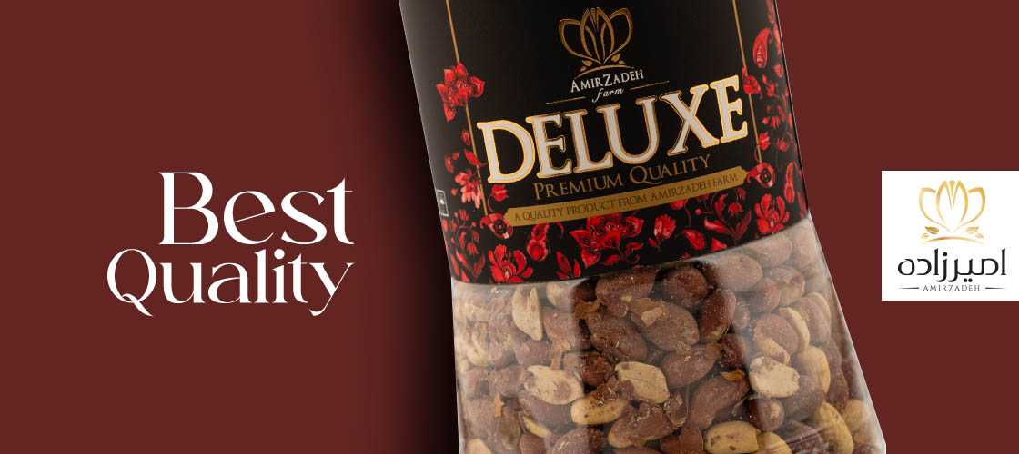 خرید بادام زمینی تازه با بسته بندی لوکس