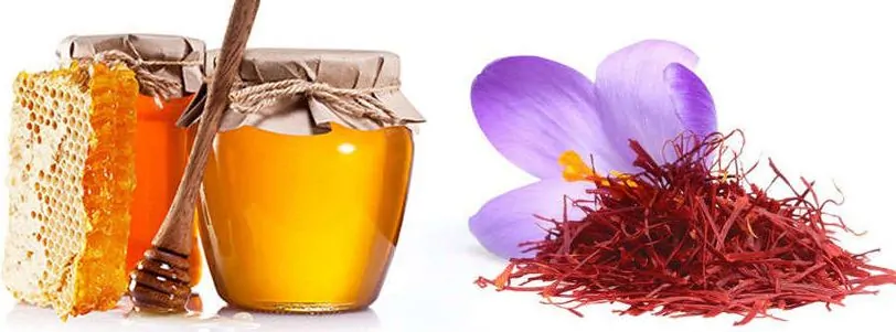 خواص زعفران با عسل